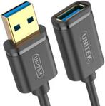 UNITEK PRZEDŁUŻACZ USB UNITEK C4030GBK 3.1 GEN 1, AM-AF, 3M CZARNY (C4030GBK)