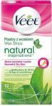 Veet Natural Inspirations Dry Skin plastry z woskiem 12 szt.