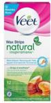 Veet Wax Strips Natural Inspirations plastry do depilacji woskiem z olejkiem arganowym 12 szt.