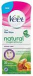 Veet Wax Strips Natural Inspirations plastry z woskiem do depilacji twarzy z olejkiem arganowym 20 szt.