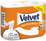 Velvet Classic Najdłuższy Papier Toaletowy Biały 4 Długie Rolki