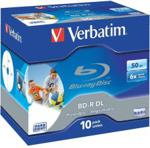 Verbatim BD-R DL 50GB 6x Wide Printable 10pk (43736)