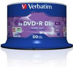 Verbatim DVD+R 8,5GB 8X DOUBLE LAYER CAKE*50 43758
