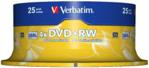 Verbatim DVD+RW 4x 4,7GB cake 25 szt