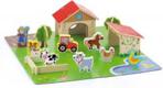 Viga Toys Drewniana Farma 3D Zagroda ze zwierzętami