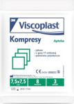 Viscoplast Jałowe kompresy gazowe 7,5 x 7,5 cm 3 szt.