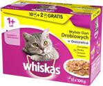 Whiskas 1+ lat Wybór Dań Drobiowych w galaretce saszetka 12x100g