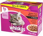 Whiskas (1+ lat) Wybór Dań Mięsnych w sosie saszetka 12x100g