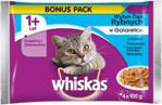 Whiskas (1+ lat) Wybór Dań Rybnych w galaretce saszetka 4x100g