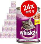 Whiskas Adult Wołowina 24x400g