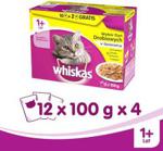 WHISKAS Drobiowe Dania w galaretce 48x100g