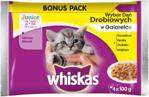 Whiskas Junior (2-12 miesięcy) Wybór Dań Drobiowych w galaretce saszetka 4x100g