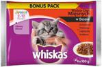 Whiskas Junior Wybór dań mięsnych w sosie 4x100g