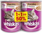 Whiskas Karma Pełnoporcjowa Z Kaczką W Galaretce Dla Kotów 1+ 2x400G