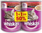 Whiskas Karma Pełnoporcjowa Z Wołowiną W Sosie Dla Kotów 1+ 2x400G