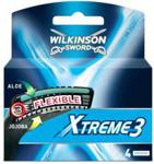 WILKINSON 4szt Xtreme 3 Wkłady do maszynki dla mężczyzn