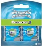 Wilkinson Sword Protector3 Wkłady Do Maszynki Z Trzema Ostrzami 8 Sztuk