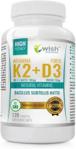 Wish Pharmaceutical Witamina K2 MK7 z Natto 100mcg + D3 2000IU 50mcg 120 tabl.
