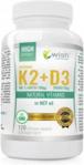 WISH Witamina K2 MK-7 100mcg + D3 2000IU 50mcg w oleju MCT 120 kaps