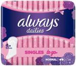 Wkładki Higieniczne Always Dailies Singles To Go Normal 20Szt