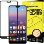 WOZINSKY SUPER WYTRZYMAŁE SZKŁO HARTOWANE FULL GLUE NA CAŁY EKRAN Z RAMKĄ CASE FRIENDLY HUAWEI P20 PRO CZARNY UNIWERSALNY