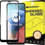 Wozinsky super wytrzymałe szkło hartowane Full Glue na cały ekran z ramką Case Friendly Motorola Moto E7 czarny