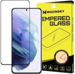 Wozinsky super wytrzymałe szkło hartowane Full Glue na cały ekran z ramką Case Friendly Samsung Galaxy S21+ 5G (S21 Plus 5G) czarny