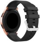 Xgsm Czarny Pasek Silikonowy do zegarka Samsung Galaxy Watch 42mm kratka