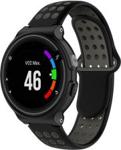 Xgsm Pasek Hollow do Garmin Forerunner 220/230/235/630/620/735/645/s20/s60/s50 Black/Grey Szary Czarny