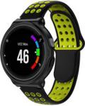 Xgsm Pasek Hollow do Garmin Forerunner 220/230/235/630/620/735/645/s20/s60/s50 Black/Yellow Czarny Żółty