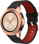 Xgsm Pasek Silikonowy do Samsung Galaxy Watch 42mm black/red Czarny Czerwony