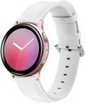 Xgsm Skórzany Pasek 20mm do Samsung Galaxy Watch Active 2 White Biały