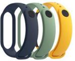 Xiaomi 3x paski Mi Band 5 (niebieski, żółty, zielony)