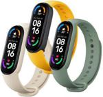 Xiaomi Mi Smart Band 5 / Mi Band 6 Opaski 3-Pack Beżowy / zielony / żółty