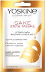 Yoskine Geisha Mask Maska na złotej tkaninie Sake 20ml - Złota