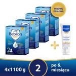 Zestaw Bebilon Pronutra Advance 2 Mleko następne po 6. miesiącu, 4x1100g + Mustela Krem odżywczy z cold cream do twarzy, 40ml