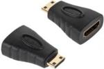 Złącze gniazdo HDMI - wtyk mini HDMI pozłacany ZLA0856