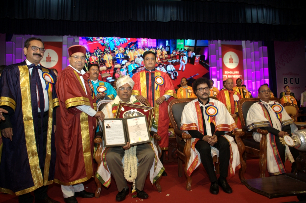 Brigade CMD Conferred Honorary Doctorate by Bangalore City University