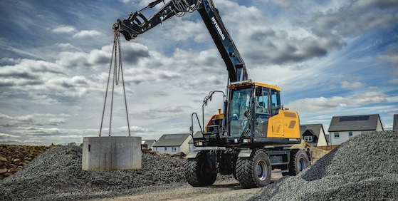 Hyundai Launches A-Series Wheeled Excavator