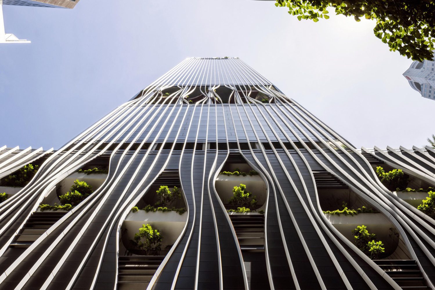 Capitaspring Skyscraper Reflects Singapore's Garden City Image