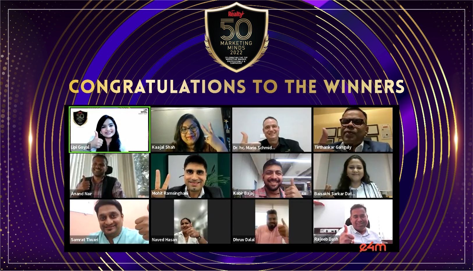 Recognizing Marketing Mavericks at 2nd Realty+ Top 50 Marketing Minds Conclave & Awards