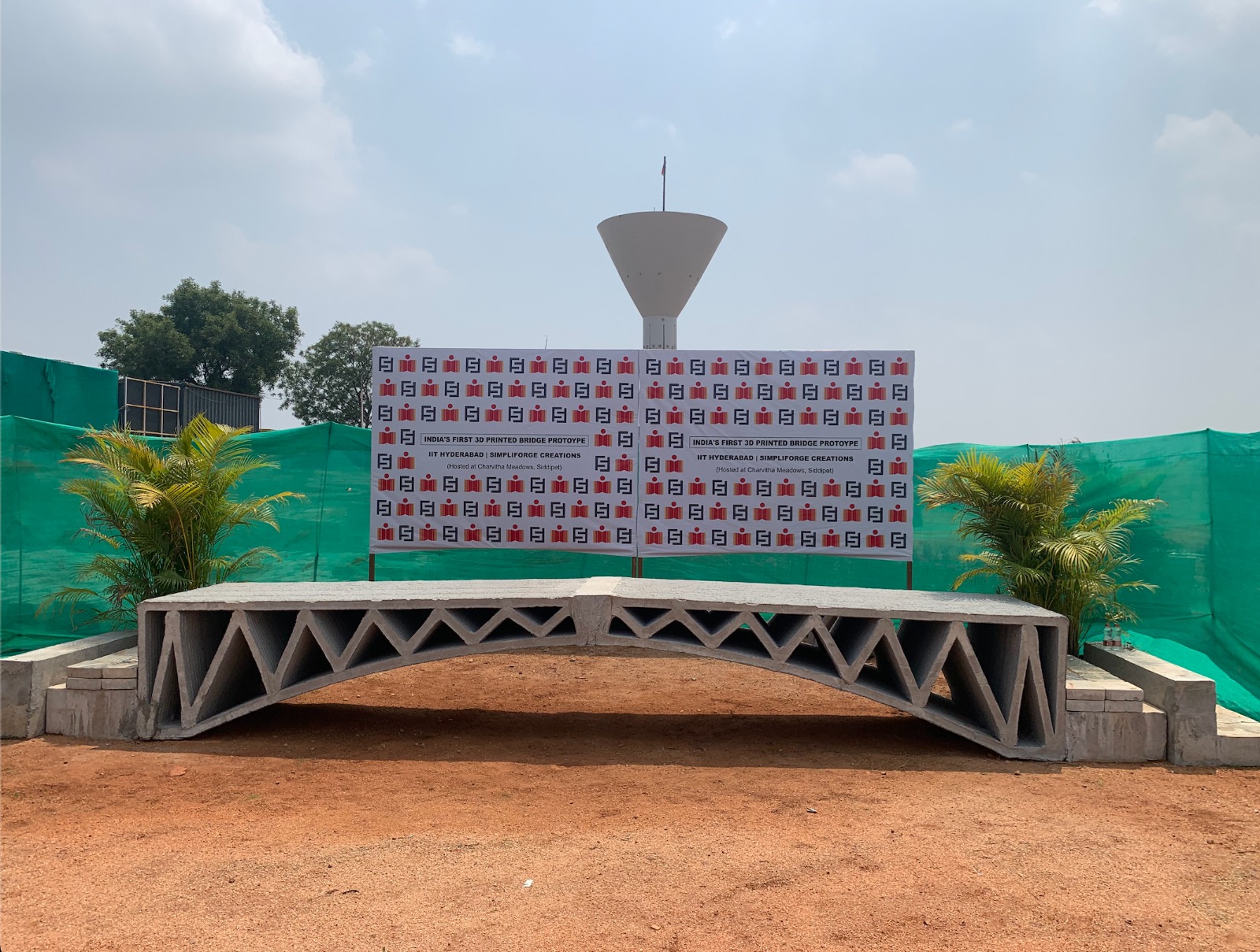 India’s First 3D Printed Prototype Bridge by IIT Hyderabad & Simpliforge Creations