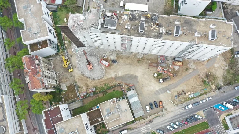 World’s First Recycled Concrete Building in Gennevilliers, France