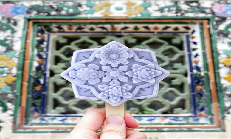 Ice Cream Shaped Tiles at Thailand's Famous Temple