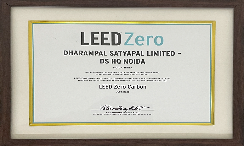 DS Group Headquarters Receives Zero Carbon Certification