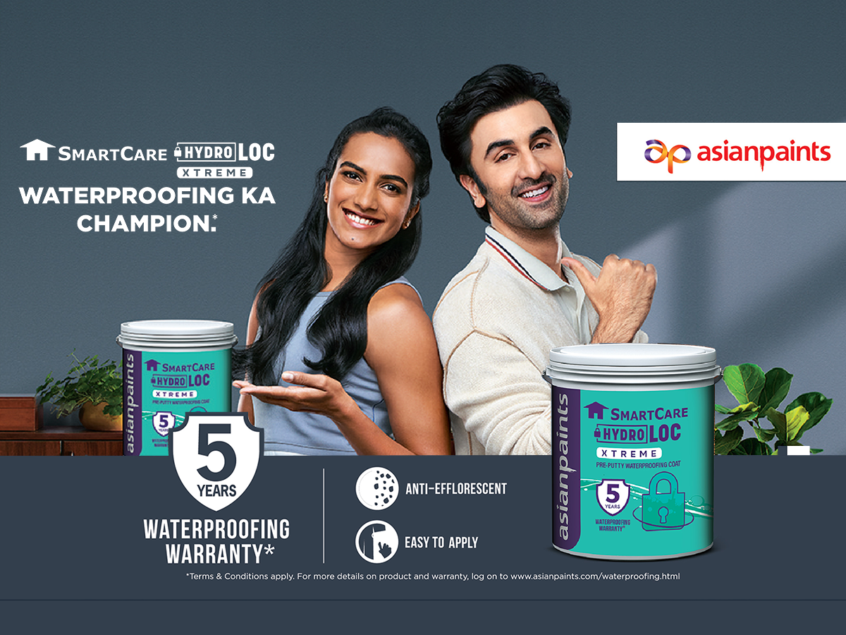 Asian Paints' Latest Interior Waterproofing Formula Hydroloc Xtreme