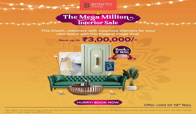 Bonito Designs Unveils ‘The Mega Million Interior Sale’