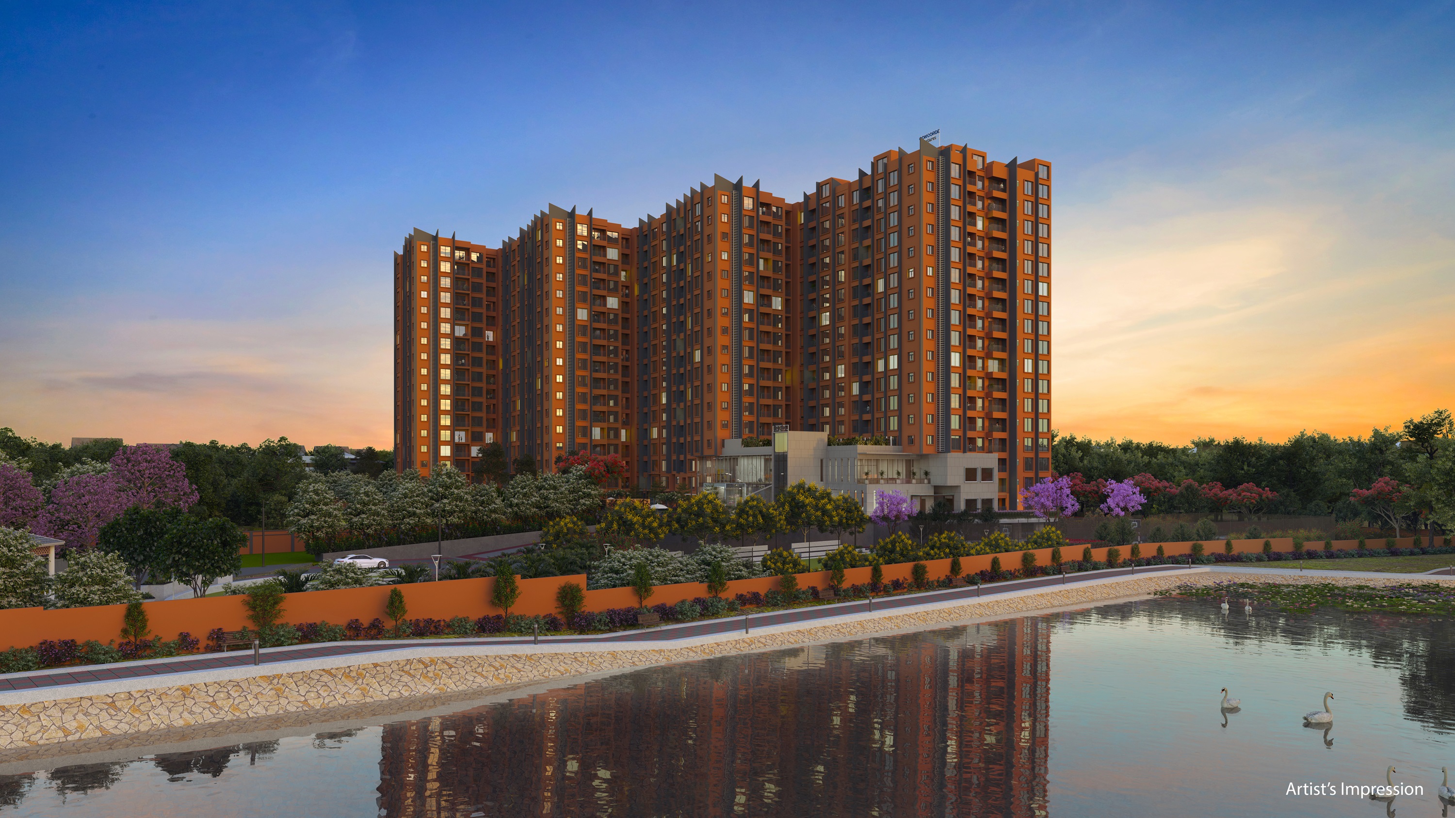 Concorde Launches 7 Lakh Sq.Ft Lakeside Apartment In North Bangalore