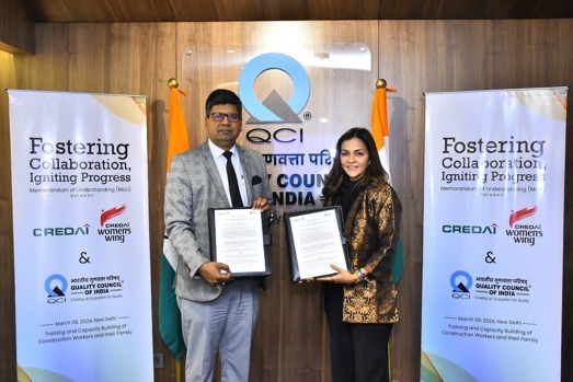 QCI- CREDAI MoU To Improve Quality Of Life Of Construction Workers