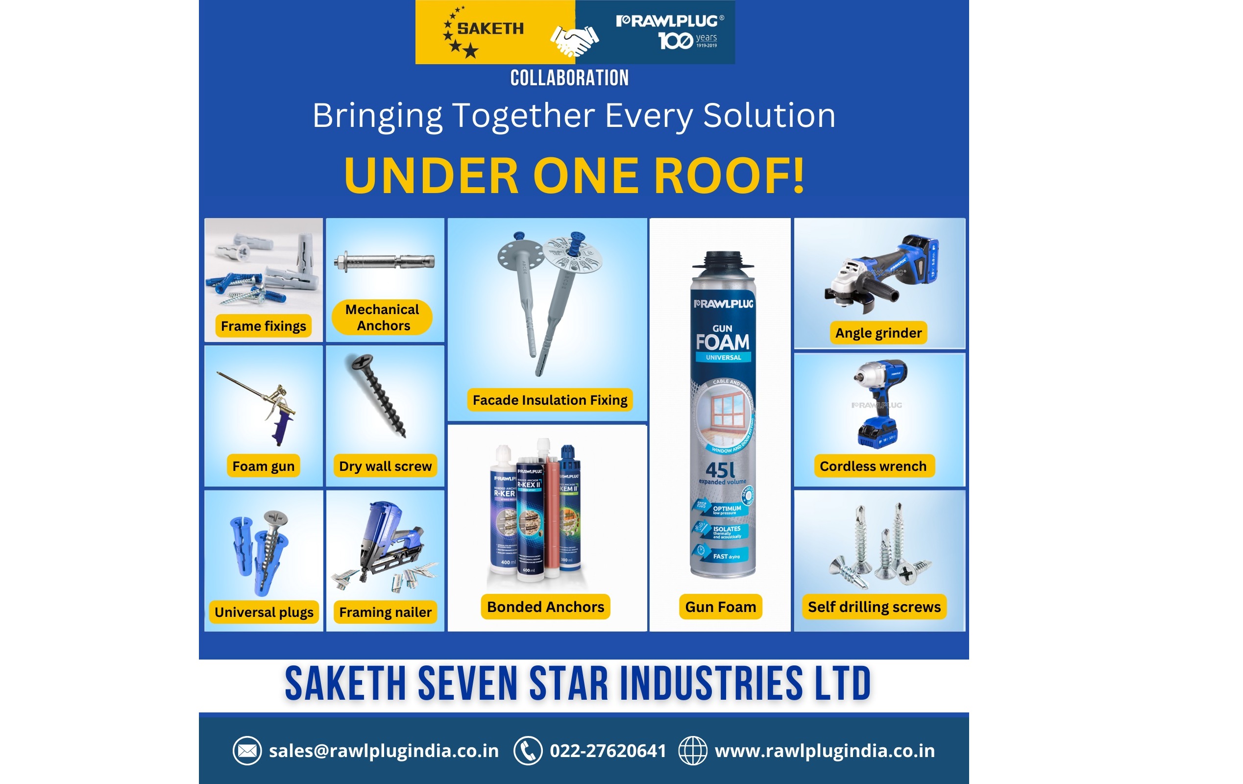 Rawlplug & Saketh Seven Star Industries Ltd. Join Forces